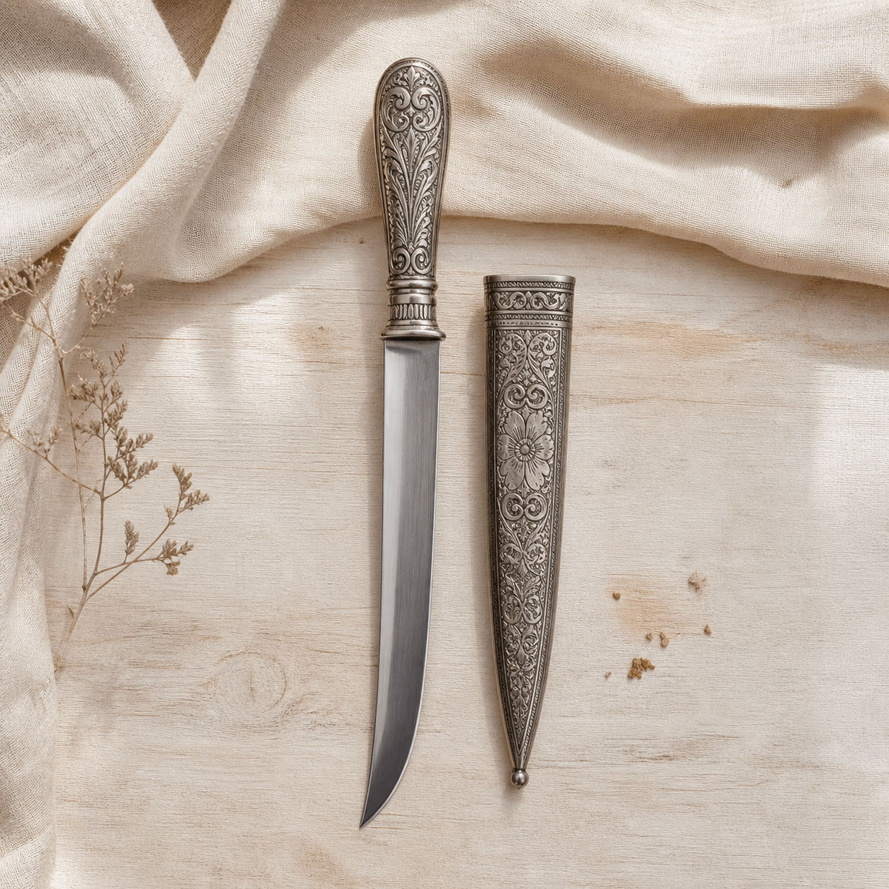 Cuchillo Criollo Plata